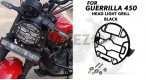 Fit For Royal Enfield Guerrilla 450 Steel Headlight Grill Black - SPAREZO